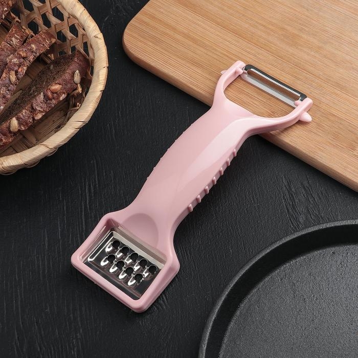 Овощечистка Доляна «Мостик», 19 см, цвет МИКС Овощечистка Доляна «Мостик», 19 см, цвет МИКС