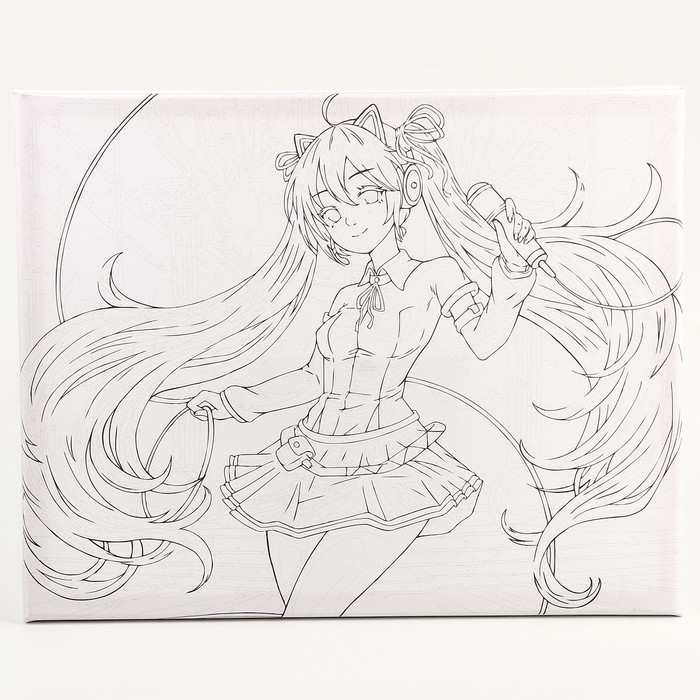 Картина по номерам на холсте с подрамником «Артистичная девушка», 40 х 50 см Картина по номерам на холсте с подрамником «Артистичная девушка», 40 х 50 см