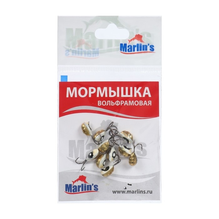 Мормышка вольфрамовая Marlin's ВЯТСКАЯ Личинка-Коза №3, 10 шт Мормышка вольфрамовая Marlin's ВЯТСКАЯ Личинка-Коза №3, 10 шт