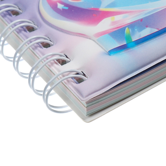 Записная книжка подарочная на гребне 80л,линия, цветной блок,облож.ПВХ 3D Аниме(17,7х13,7см)   10539 Записная книжка подарочная на гребне 80л,линия, цветной блок,облож.ПВХ 3D Аниме(17,7х13,7см)   10539