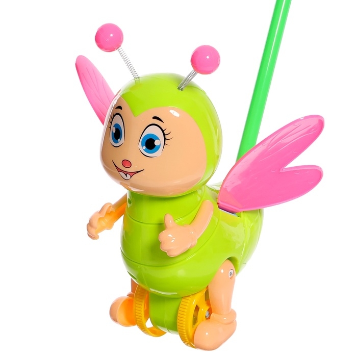 Каталка «Забавная бабочка», цвета МИКС Каталка «Забавная бабочка», цвета МИКС