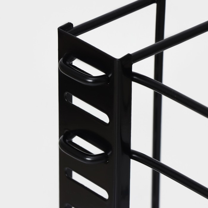 Подставка для сковородок Доляна, 25×22×38 см, цвет чёрный Подставка для сковородок Доляна, 25×22×38 см, цвет чёрный