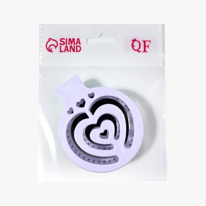 Расчёска массажная, складная, с зеркалом, d = 6,6 см, цвет сиреневый Расчёска массажная, складная, с зеркалом, d = 6,6 см, цвет сиреневый