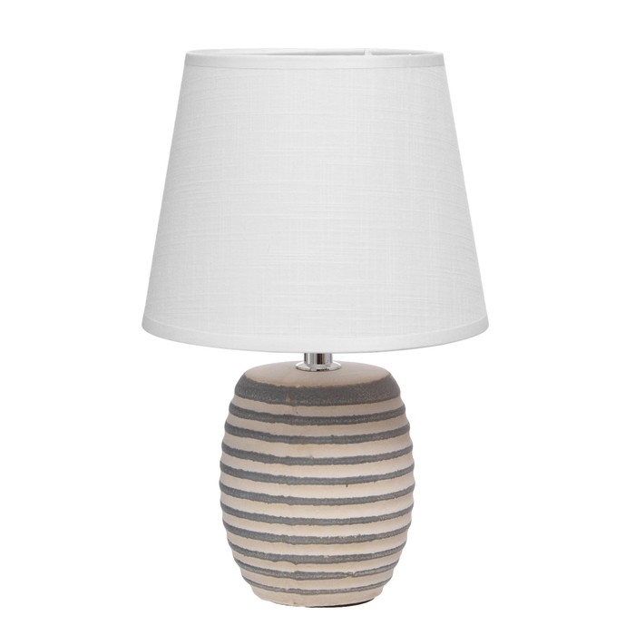 Настольная лампа Настольная лампа "Алатея" Е14 40Вт бело-серый 17х17х28 см