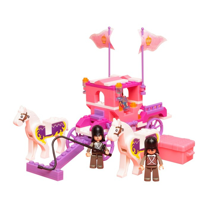 Конструктор «Розовая мечта: королевская карета», 137 деталей Конструктор «Розовая мечта: королевская карета», 137 деталей