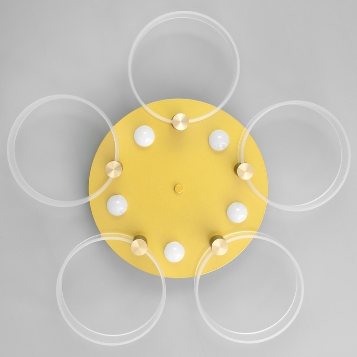 Люстра Люстра "Кворум" LED 48Вт 3000-6000К золото 50х50х10см