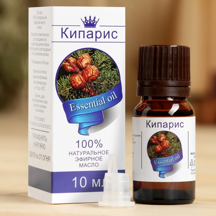Эфирное масло Эфирное масло "Кипарис", флакон-капельница, аннотация, 10 мл