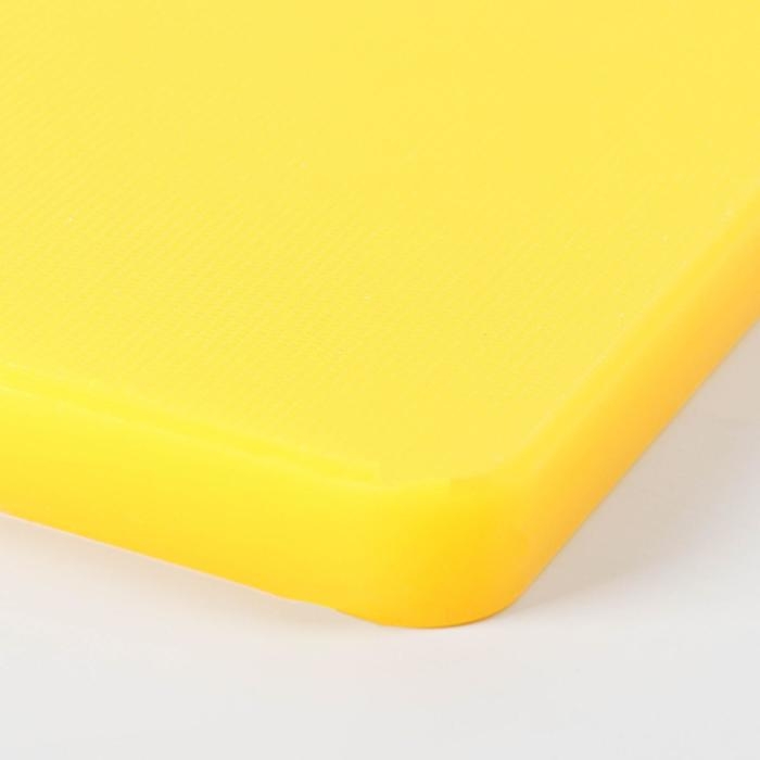 Доска профессиональная разделочная Доляна, 60×40×1,8 см, цвет жёлтый