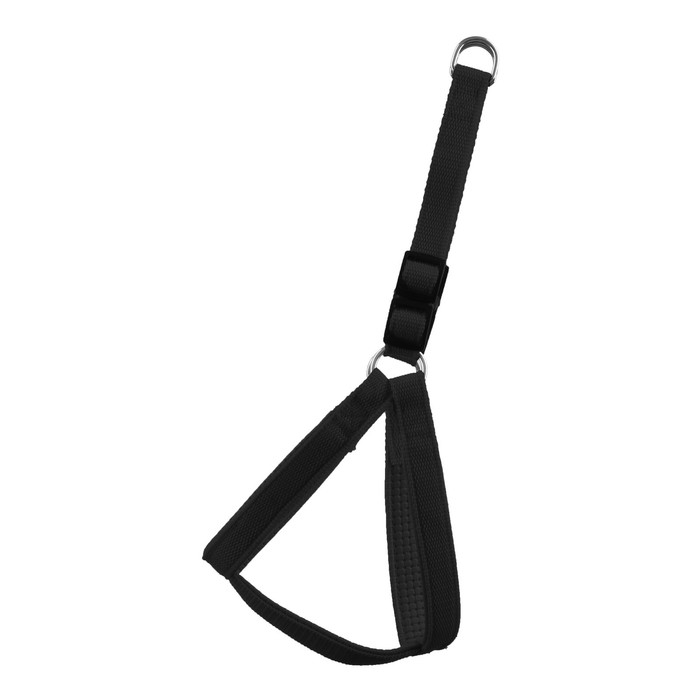 Шлейка Шлейка "Комфорт" комбинированная, 2 см, ОШ 38-55 см, ОГ 40-60 см, чёрная