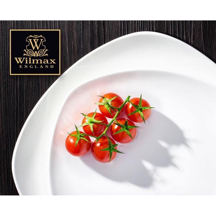 Тарелка фарфоровая пирожковая Wilmax Ilona, d=16,5 см, цвет белый Тарелка фарфоровая пирожковая Wilmax Ilona, d=16,5 см, цвет белый