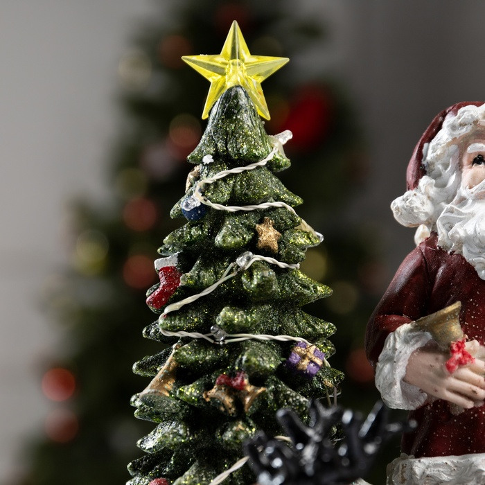 Фигура светодиодная Фигура светодиодная "Новогодние сани с подарками" 25х18см, 17LED, ААx3(не в компл), USB, RGB