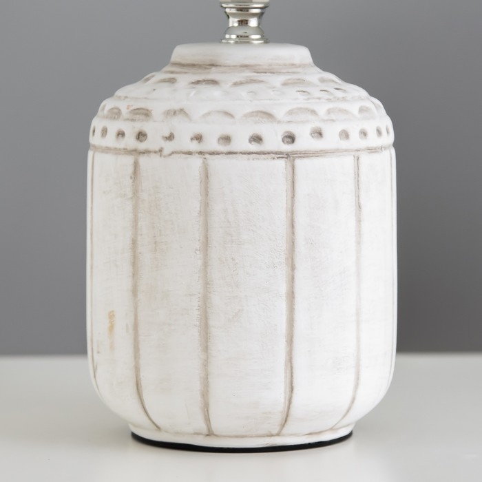 Настольная лампа Настольная лампа "Асни" Е14 40Вт бело-коричневый 19х19х32 см RISALUX