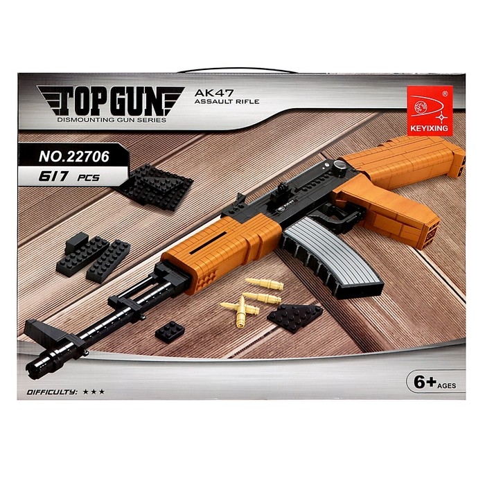 Конструктор Оружие «АК-47», 617 деталей Конструктор Оружие «АК-47», 617 деталей