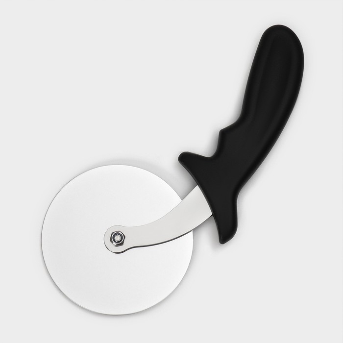 Нож для пиццы и теста Доляна, d=10 см, толщина лезвия 1 мм, цвет чёрный Нож для пиццы и теста Доляна, d=10 см, толщина лезвия 1 мм, цвет чёрный