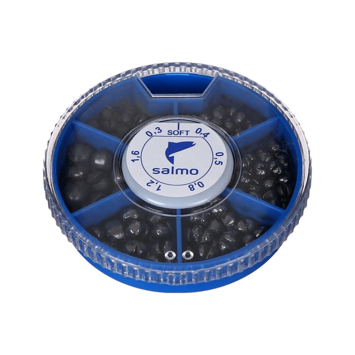 Грузила Salmo дробь soft, набор №3, 6 секций, 0.3-1.6 г, 100 г Грузила Salmo дробь soft, набор №3, 6 секций, 0.3-1.6 г, 100 г