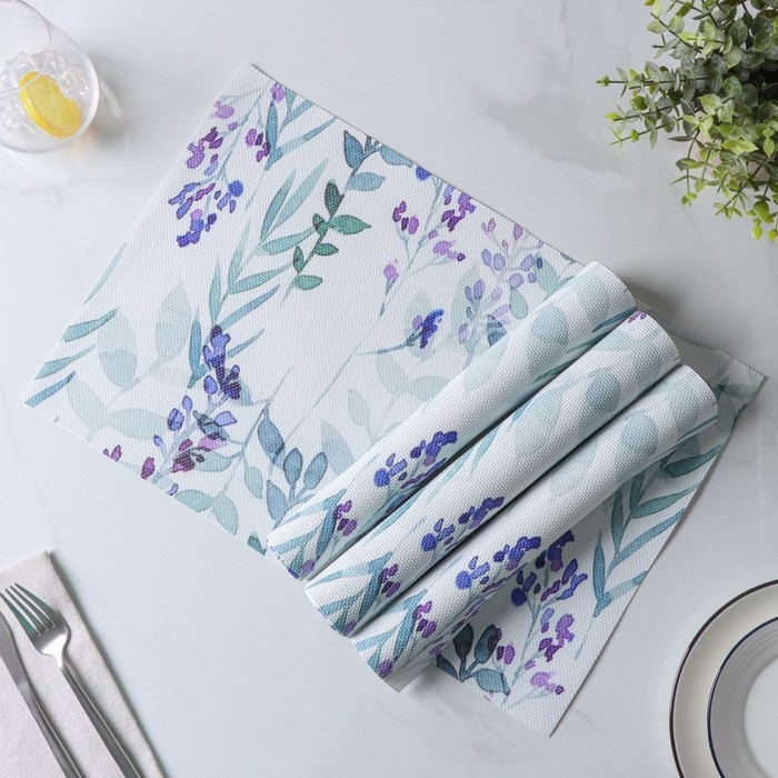 Салфетки сервировочные на стол Доляна «Весенняя нежность», 4 шт, 30×45 см Салфетки сервировочные на стол Доляна «Весенняя нежность», 4 шт, 30×45 см