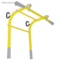 Турник-брусья 2 в 1 Dop1, цвет лимонный
