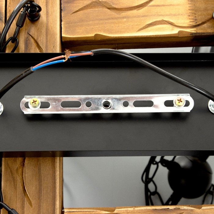 Люстра Люстра "Аксель" 8хЕ27 40Вт черный 100х100 см