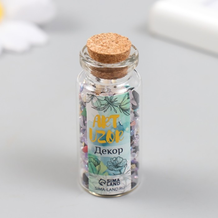 Декор для творчества в баночке Декор для творчества в баночке "Природный камень с перламутром - классика" 20 гр 5х2,2х2,2 см 9369