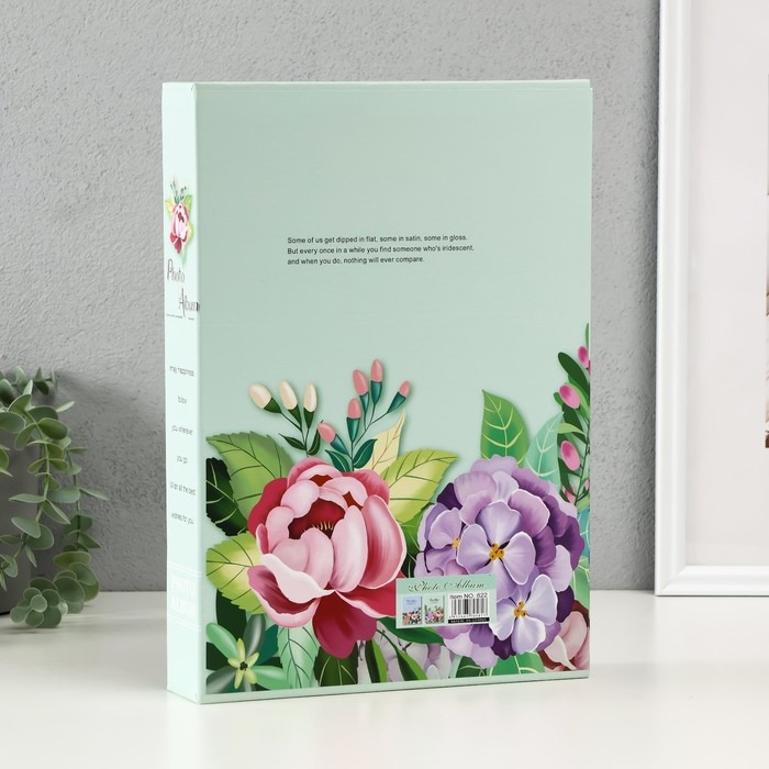 Фотоальбом на 300 фото 10х15 см Фотоальбом на 300 фото 10х15 см "Объёмные цветы" МИКС 23,5х5,5х33,5 см