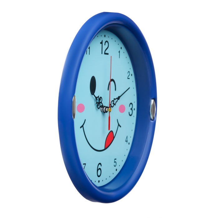 Детские настенные часы  Детские настенные часы "Смайл", плавный ход, d-23 см