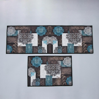 Коврики для дома Доляна «Цвета», 2 шт, 40×60 шт: 40×120 см