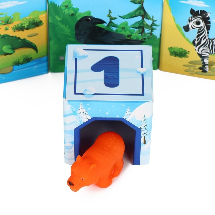 Настольная игра «Умные кубики. Изучаем животных», 1+ Настольная игра «Умные кубики. Изучаем животных», 1+