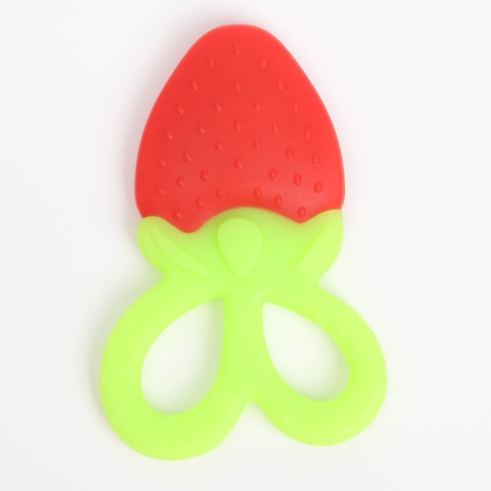 Прорезыватель силиконовый «Клубничка», Крошка Я