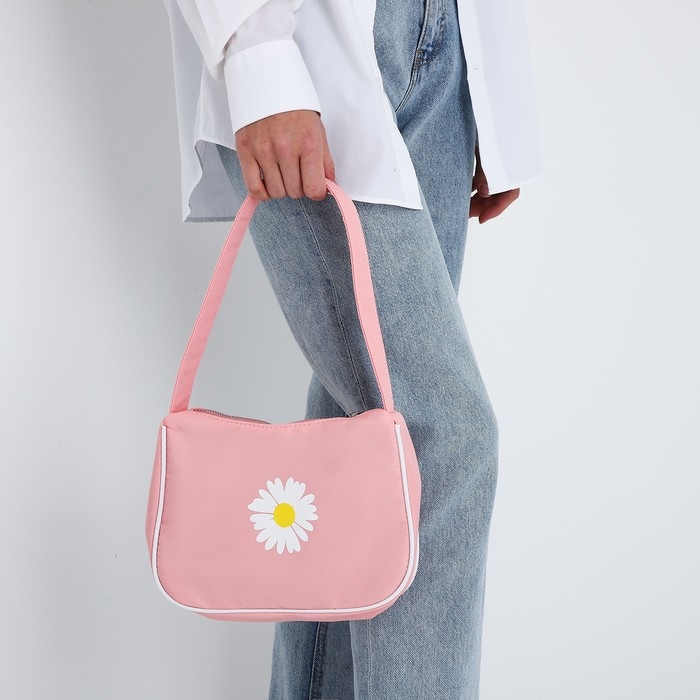 Сумка молодёжная на молнии, цвет розовый Сумка молодёжная на молнии, цвет розовый