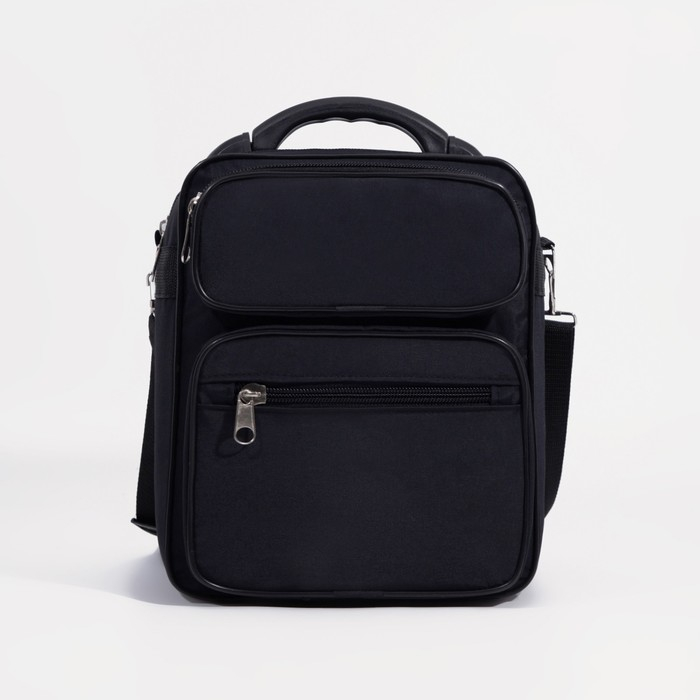 Сумка мужская «ЗФТС», цвет чёрный Сумка мужская «ЗФТС», цвет чёрный