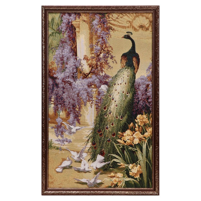 Гобеленовая картина Гобеленовая картина "Королевский павлин" 52*77 см