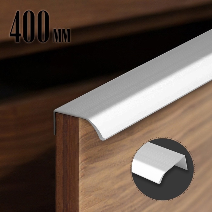 Ручка торцевая CAPPIO RT002CP, L=400 мм, м/о 256 мм, цвет матовый хром Ручка торцевая CAPPIO RT002CP, L=400 мм, м/о 256 мм, цвет матовый хром