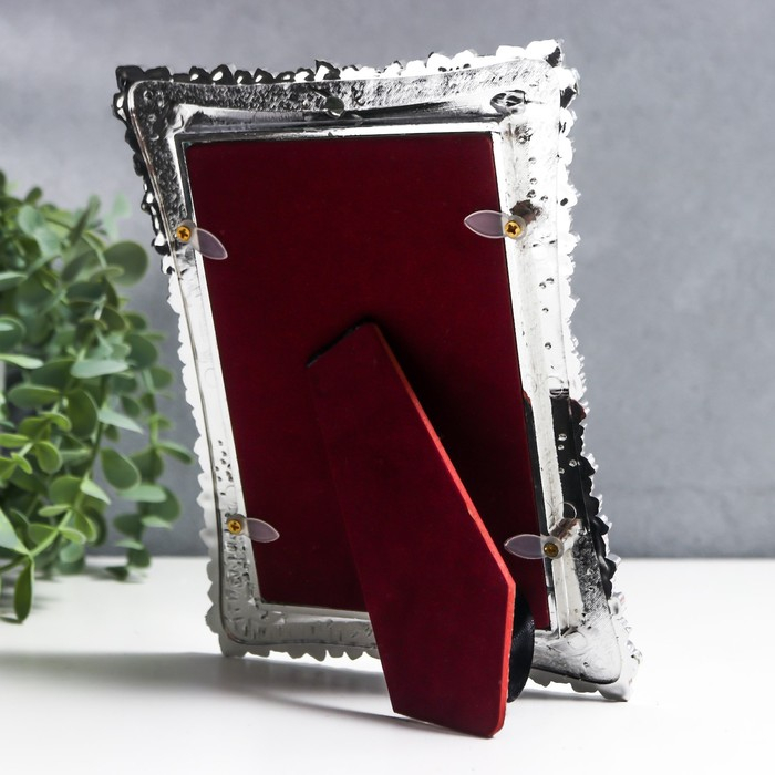 Фоторамка 10х15 см Фоторамка 10х15 см "Розы" перламутр 19,7х15х1 см