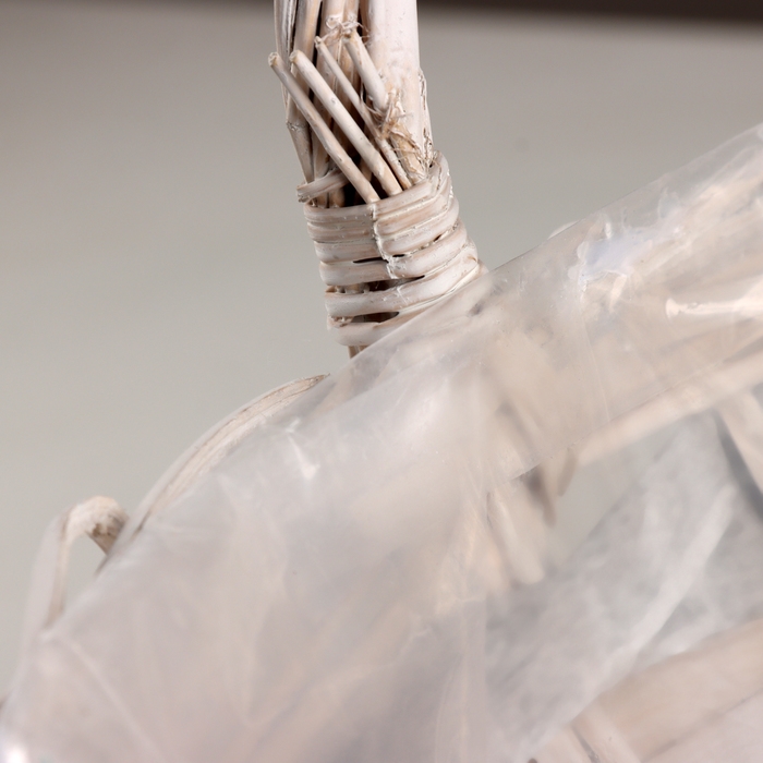 Набор корзин из 3 шт, D31x17xH38см, белый, ива