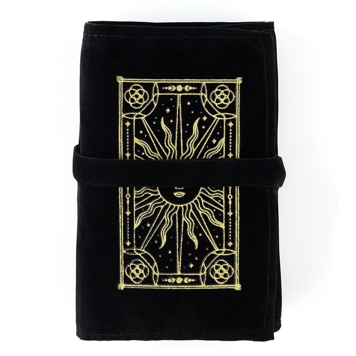 Мешочек для карт «Солнце», бархатный, 14х40 см Мешочек для карт «Солнце», бархатный, 14х40 см