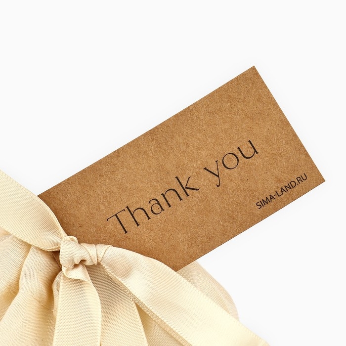 Мешок из хлопка «Спасибо», 16 × 24 см Мешок из хлопка «Спасибо», 16 × 24 см