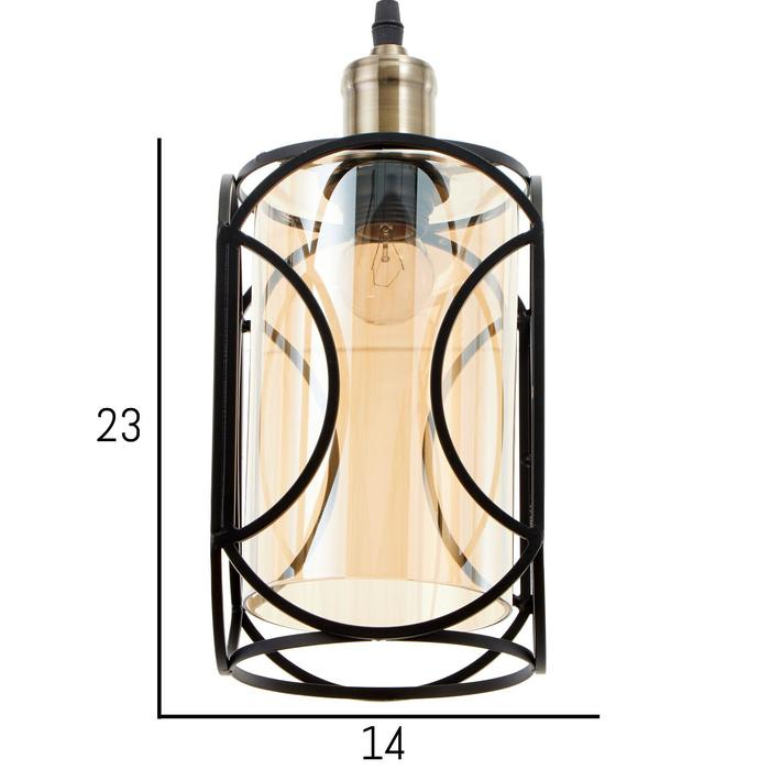 Светильник BayerLux 88329/1 E27 40Вт черный 14,5х14,5х29-129 см