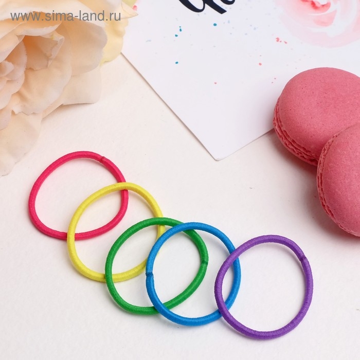 Резинка для волос  Резинка для волос "Тофи" (набор 20 шт) разноцветные