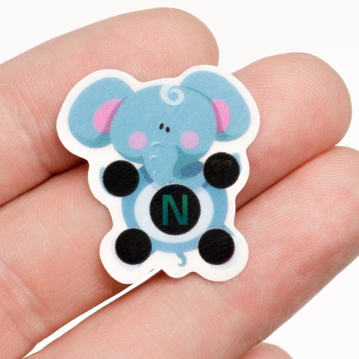 Детский термометр - наклейка налобный   Детский термометр - наклейка налобный  "Слоненок", до 40°, 4,5 х 3 см