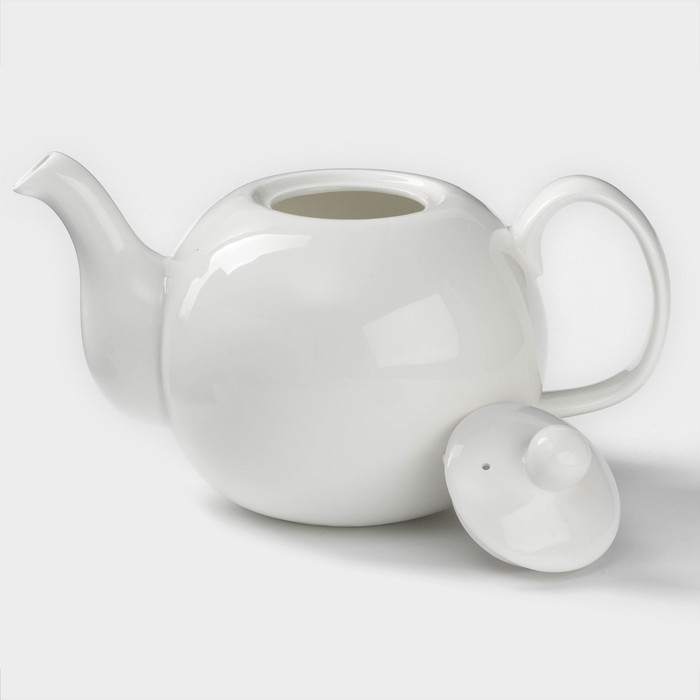 Чайник фарфоровый заварочный Wilmax Olivia «Классика», 1,1 л, цвет белый Чайник фарфоровый заварочный Wilmax Olivia «Классика», 1,1 л, цвет белый