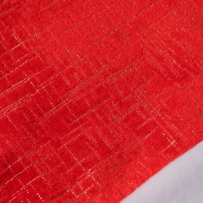 Колпак новогодний  Колпак новогодний "Праздничные штрихи" 28х37 см, красный