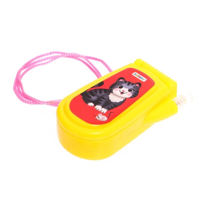 Музыкальный телефон «Домашние питомцы», русская озвучка, световые эффекты, работает от батареек, МИКС Музыкальный телефон «Домашние питомцы», русская озвучка, световые эффекты, работает от батареек, МИКС