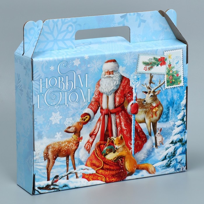 Коробка подарочная новогодняя складная «С новым годом», 33.7 х 25.7 х 7.9 см, Новый год Коробка подарочная новогодняя складная «С новым годом», 33.7 х 25.7 х 7.9 см, Новый год