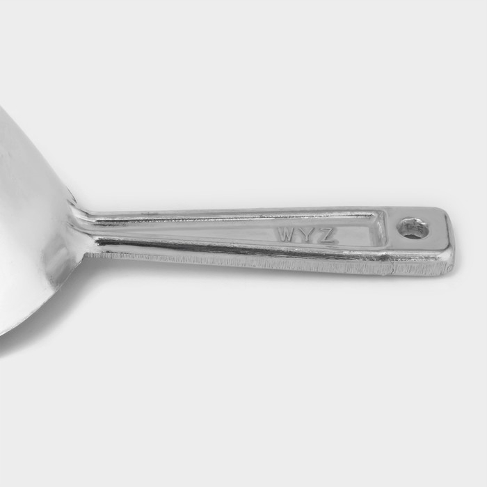 Совок для сыпучих продуктов алюминиевый, длина 24,5 см, цвет серебристый Совок для сыпучих продуктов алюминиевый, длина 24,5 см, цвет серебристый