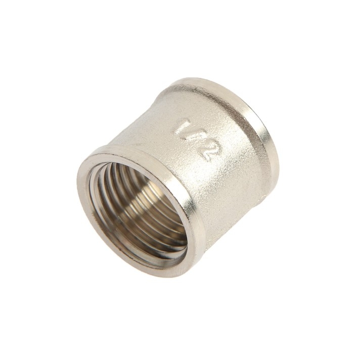 Муфта Муфта "CTM", 1/2", внутренняя резьба, никелированная латунь