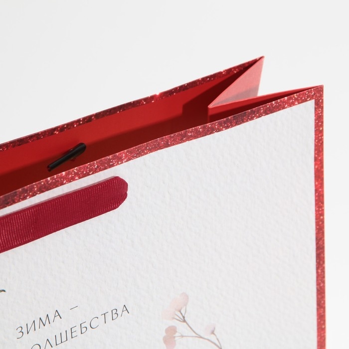 Пакет подарочный новогодний ламинированный «Время чудес», L 31 х 40 х 11,5 см, Новый год Пакет подарочный новогодний ламинированный «Время чудес», L 31 х 40 х 11,5 см, Новый год