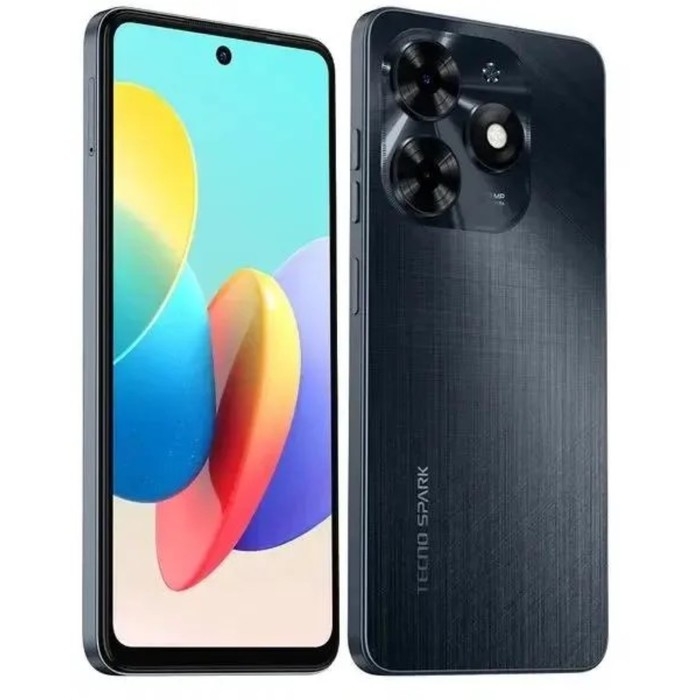 Смартфон Tecno Spark 20C, 6.56 Смартфон Tecno Spark 20C, 6.56", 8Гб, 128Гб, 50Мп, 8Мп, 2sim, 5000мАч, NFC, черный