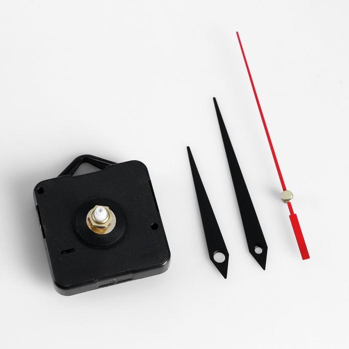 Часовой механизм со стрелками Часовой механизм со стрелками "Соломон-4", плавный ход, шток 12 мм, стрелки 60/80/90 мм