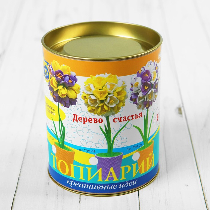 Набор для творчества топиарий малый «Крокусы», фиолетовый/жёлтый, 13 см Набор для творчества топиарий малый «Крокусы», фиолетовый/жёлтый, 13 см