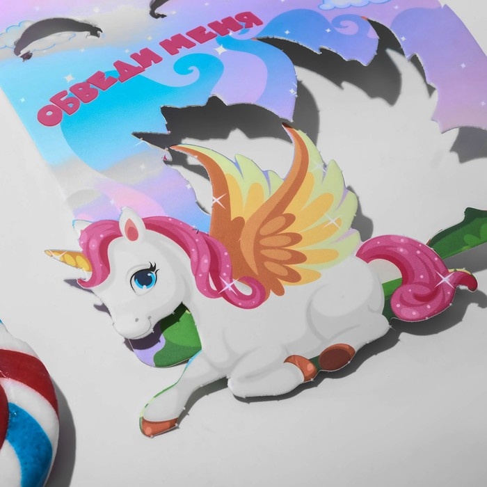 Набор детских колец «Выбражулька» светящийся, трафарет единорог, 3 шт., форма МИКС, цветной Набор детских колец «Выбражулька» светящийся, трафарет единорог, 3 шт., форма МИКС, цветной